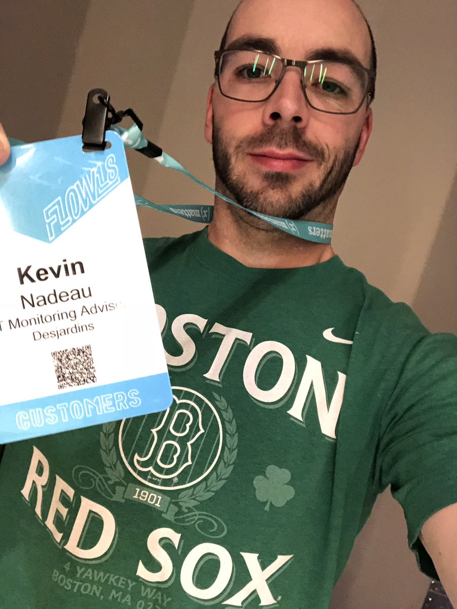 kevnad80's tweet photo. Rockin the @RedSox gear on Chicago for #Flow18 @xMatters_inc https://t.co/kdK0wJ5req