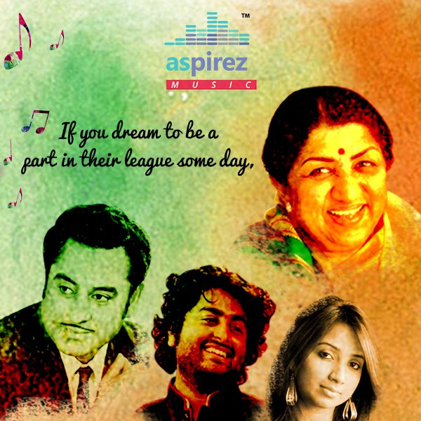 AspirezMusic's tweet photo. From Kishore Kumar to Arijit Singh, Lata Mangeshkar to Shreya Ghoshal - Indian music industry has seen some of the world’s greatest singers of all time. Aspirez Music is here, giving aspiring singers the chance to showcase their singing talent to the world. https://t.co/8IuoJj7wZc