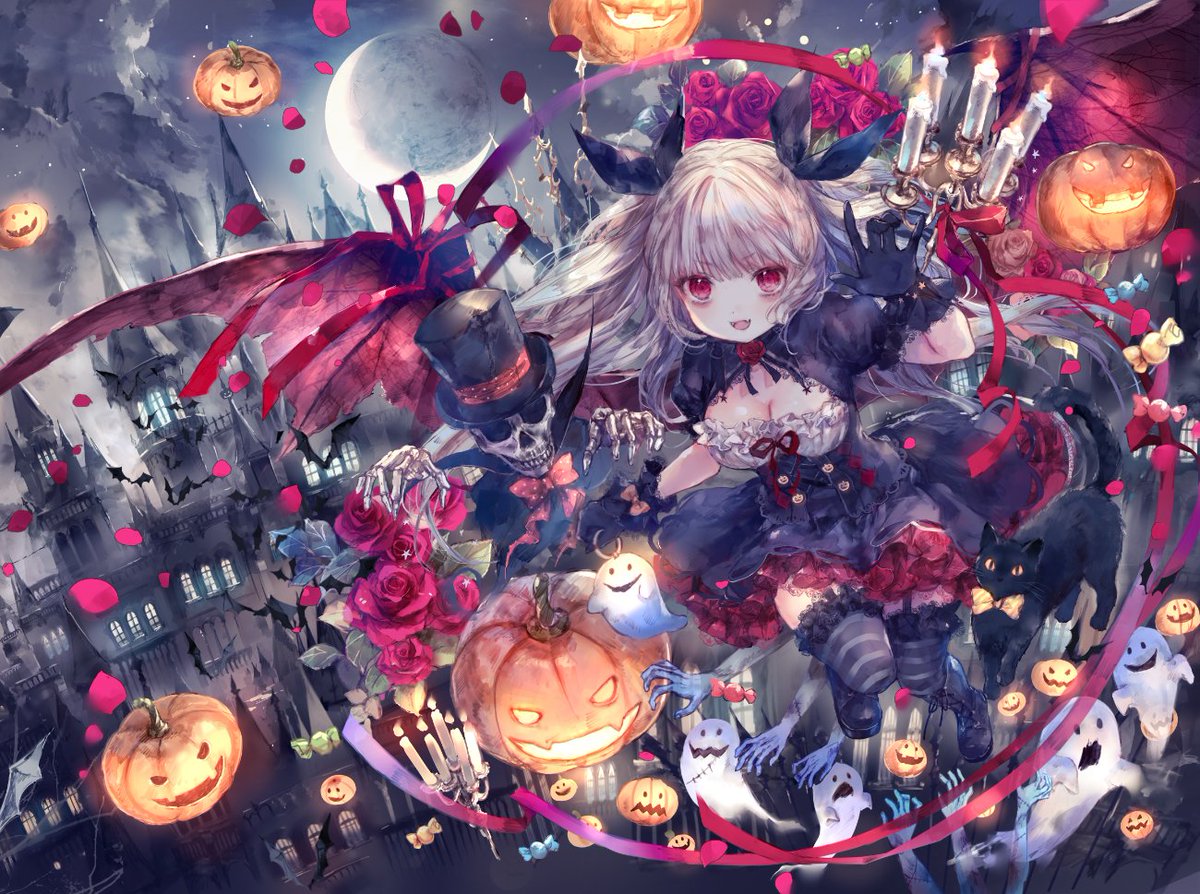 おにねこ M3の葉月ゆらさんの新譜 Sweet Halloween のジャケットイラスト描かせていただきました ダークメルヘンでかわいくてかっこいい素敵な楽曲になってます スペースは A 03a B です よろしくお願いいたします 特設サイト T Co