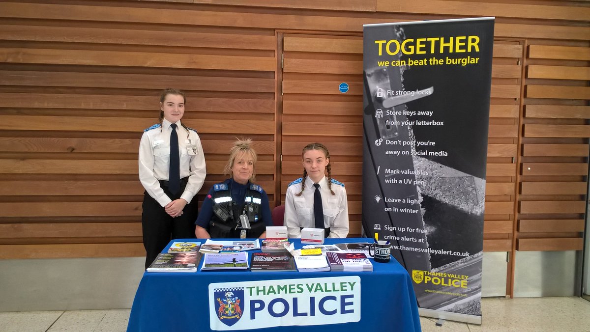 PCSO Paton is currently at Friars Square, Aylesbury with two Aylesbury Police Cadets offering crime prevention advice , come and say hello , here till 3 pm . #hate crime #hiddenharm see it report it ! #C9855 #aylesburycentral