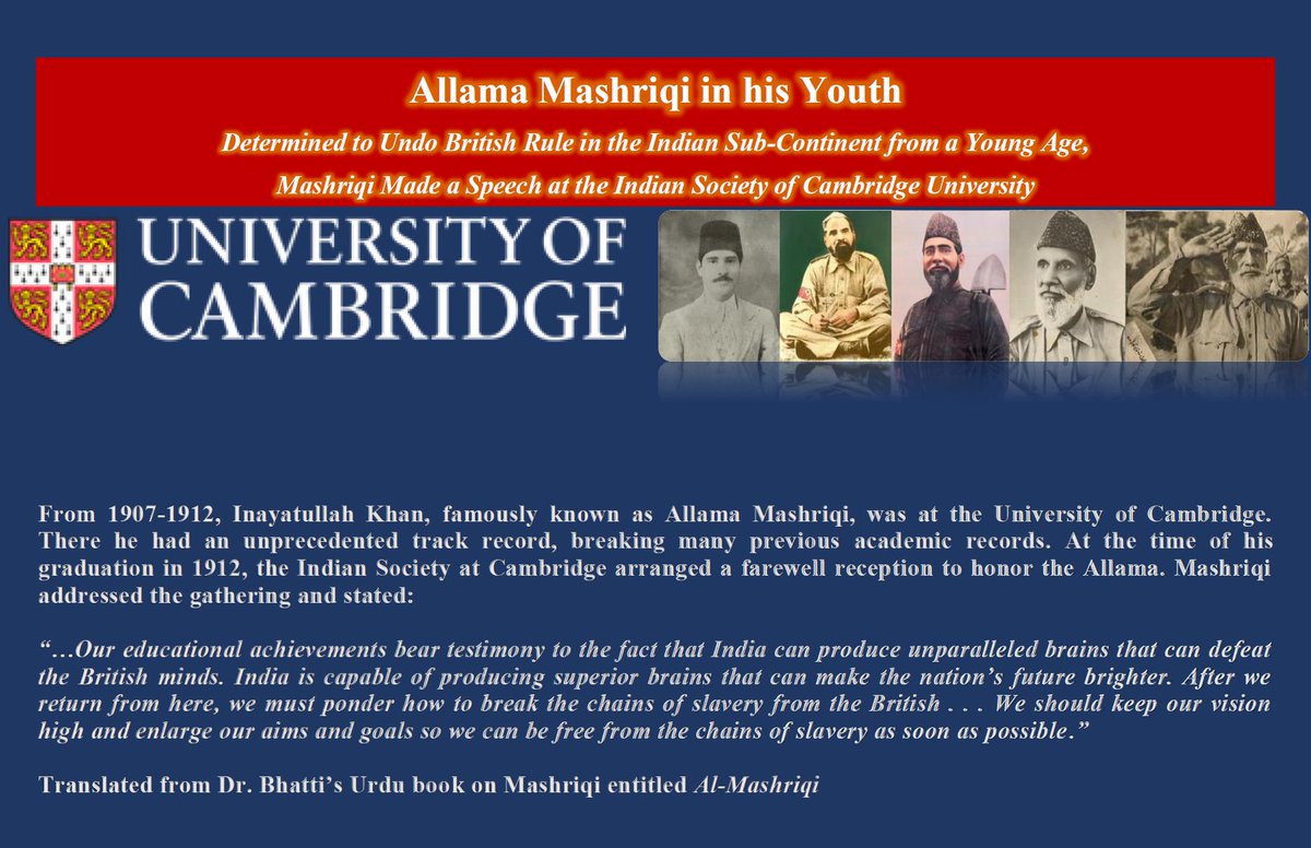 AMZPublications's tweet photo. #AllamaMashriqi #Khsaksars #Pakistan #CambridgeUniversity #CambridgeUniversityNews #CambridgeNewsUK #CambridgeUniversityHistory #ChristsLibrary #Christscollege #CambridgeAlumni #Bookpublishers #Writers #1947partition #Partition #PK #Amritsar #Punjab #India #Museum #Pakistanjudges https://t.co/4wCfbt9Px4