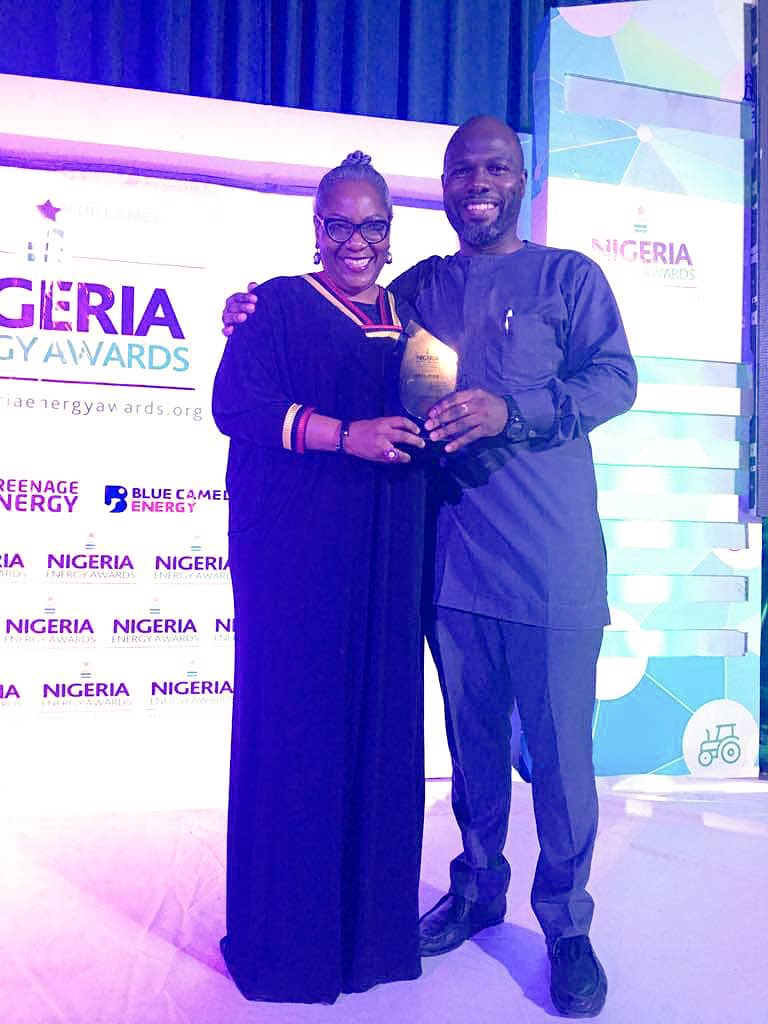 PINDFoundation's tweet photo. Yesterday October 23, 2018, we won the Nigeria Energy Award in recognition of PIND's achievements in the area of clean energy, energy efficiency and sustainability in energy efficiency.

#NDPI
#Nigerdelta
#Appropriatetechnology
#Nigeria https://t.co/0Nma5iqVQd