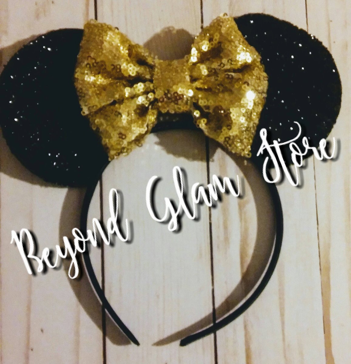 beyondglamstore's tweet photo. Thanks for the kind words! ★★★★★ "Hello, I just received my black and gold Minnie Mouse ears, I LOVE THEM 😍😍 I love the the way that they came ❤️ I appreciate the way that they was wrapped and the little cute items that was in the packaging. I’m wearing them in Novem https://t.co/9O9DbqVYw8