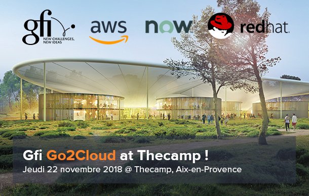 inetum_fra's tweet photo. ☁️@gfiinformatique aborde le #Cloud tout en gardant les pieds sur terre à @thecampProvence le 22 novembre à #Aix-en-Provence ! Nos #experts et partenaires @awscloud, @servicenow et @RedHat vous attendent dans un cadre d'exception !  Inscrivez-vous vite 👉🏻https://t.co/ZF3SXwArhY https://t.co/fv5f1Z7k5S