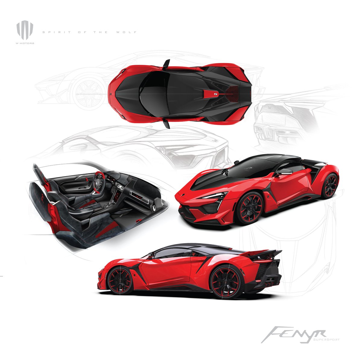 Introducing the Launch Edition of W Motors Fenyr SuperSport. To view our Fenyr  SuperSport Launch Edition visit - https://t.co/hJVRW1EtuF #Launchedition # WMotors #Fenyr #SuperSport #FenyrSuperSport #Red #Fullcarbonfiber, image size:1200x1200