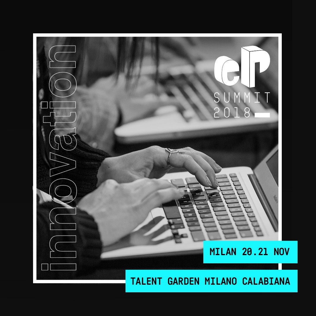 e_pitti's tweet photo. e-P Summit18, a factory of creative ideas and high-end tech innovations that will revolutionise the fashion world will unfold at Milan's TAG Calabiana Nov. 20-21. Tickets available at https://t.co/uYS1lbSrzh
#epittistyle #ePSummit2018 #digital #fashion https://t.co/eapaSm0YJk