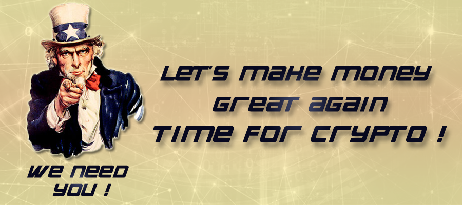 MastBitExchange's tweet photo. Let's make money great again - Time for crypto ! #MastBit https://t.co/2aFa0SM3Hm