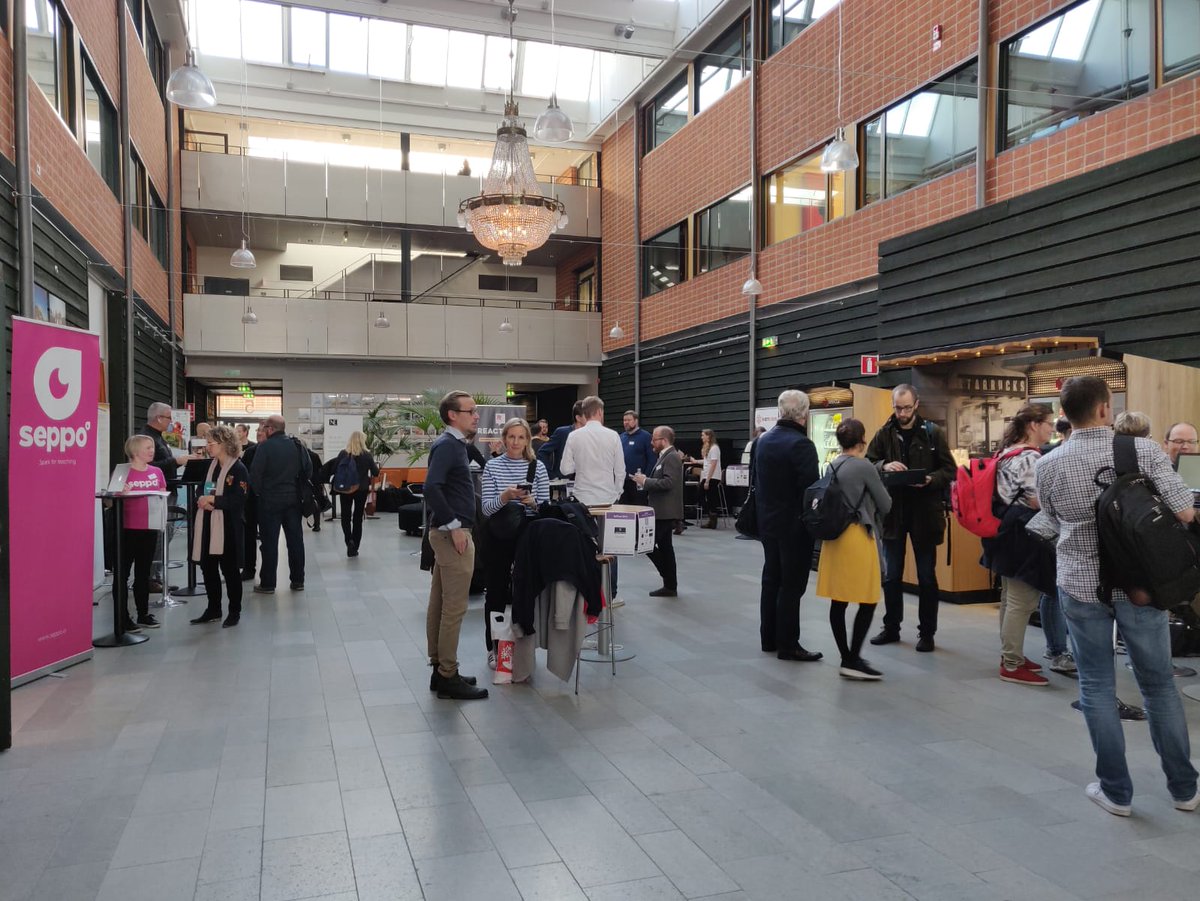 sammtalk's tweet photo. We were at Edtech Southeast Sweden's EdTest kickoff yesterday presenting to teachers and meeting other EdTech makers! 😁🇸🇪  #edtest  #edtech  #nordicstartup https://t.co/X0J9JwsqWC