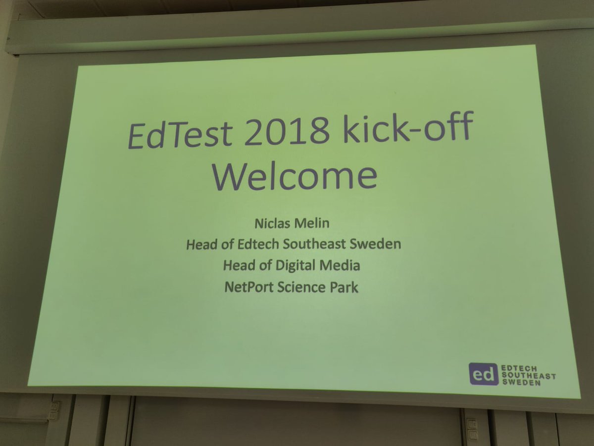 sammtalk's tweet photo. We were at Edtech Southeast Sweden's EdTest kickoff yesterday presenting to teachers and meeting other EdTech makers! 😁🇸🇪  #edtest  #edtech  #nordicstartup https://t.co/X0J9JwsqWC