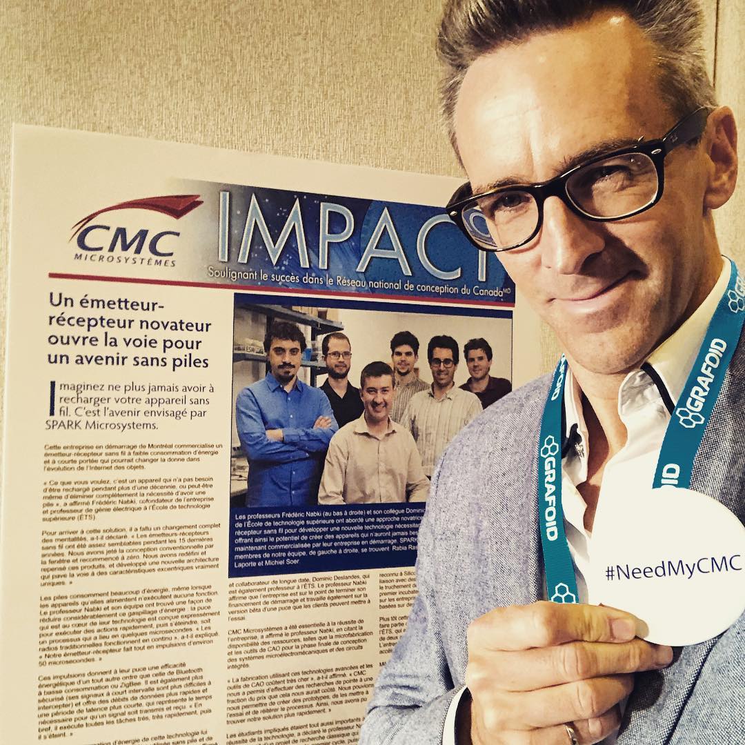 ProfBoland's tweet image. J’ai besoin de CMC pour supporter les activités de recherche de professeurs de mon département tels que Frédéric Nabki et Dominic Deslandes ainsi que leurs étudiants et SPARK Microsystems #needmycmc #genieelectrisant #genieelectrique @etsmtl @CMCMicrosystems @CentechMTL