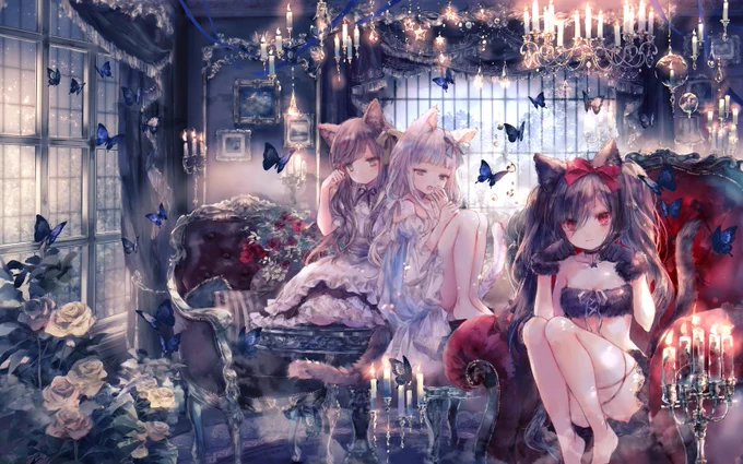 M3の「エミルの愛した月夜に第III幻想曲を」さんの「幻楽ホラーハウス」のジャケットイラスト描かせていただきました。
いたずらねこ3匹たちのホラーでかっこいい楽曲になってます!スペースは「え-02ab」です。
よろしくお願いいたします?
?特設サイト
https://t.co/TNTYBsLlk2 