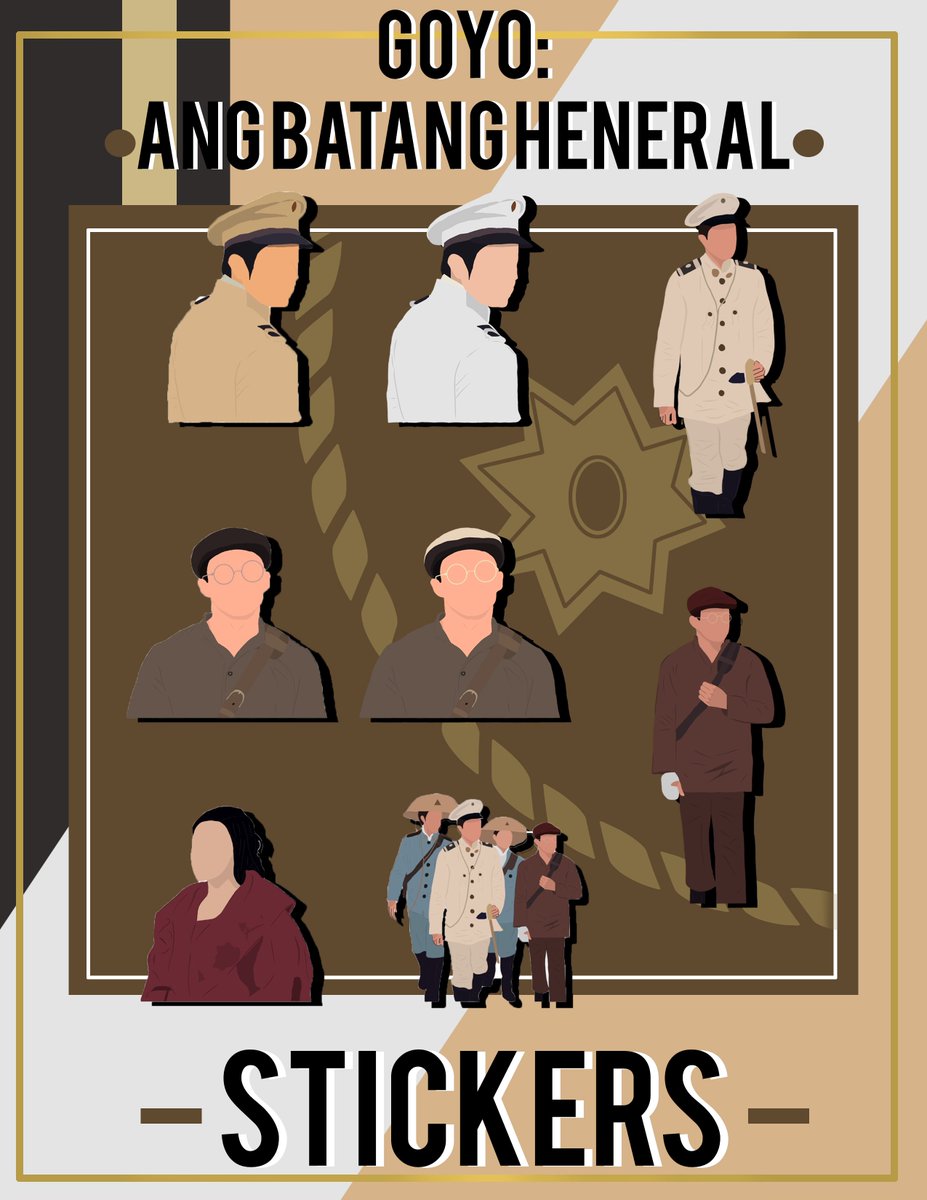 pakitsPH's tweet photo. "Tayo ay mga sundalo na puno ng pag-ibig"
Goyo stickers are out and available for pre-order. Fill up the link and visit our booth at the quadricentennial park. Look for Pak-its and claim your order. Don't forget to check our other products. See you there!! https://t.co/PlKH4yZuZA https://t.co/dCGSAxGQTQ
