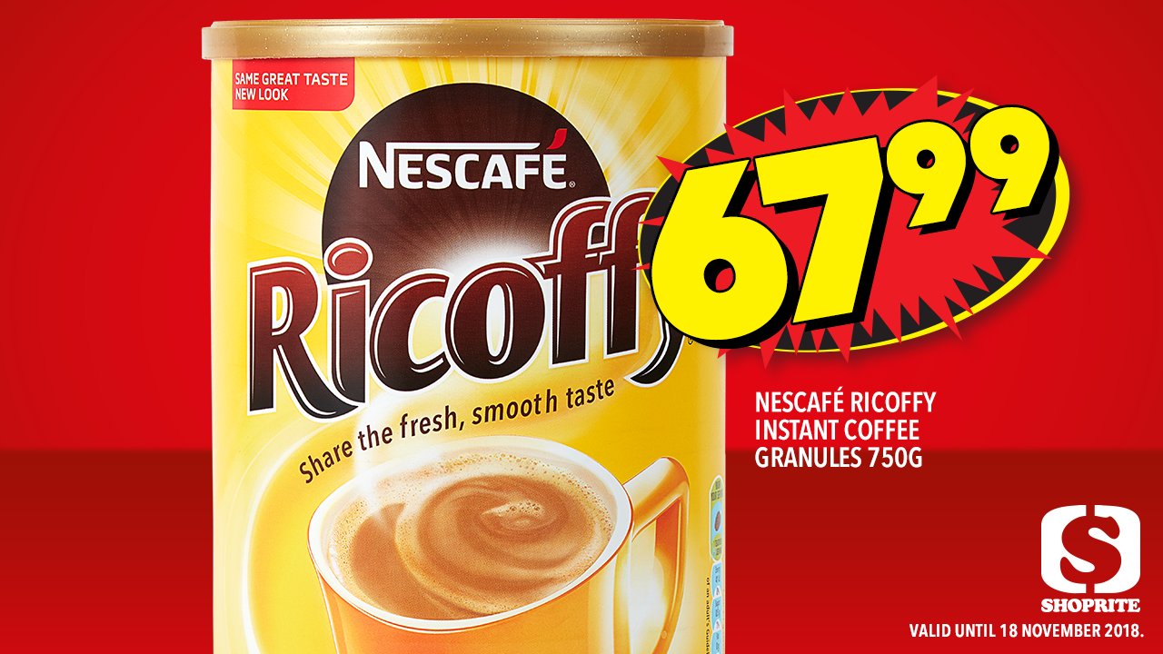 Shoprite Sa Nescafe Ricoffy Instant Coffee Granules 750g R 67 99 T Co Kiqtkzrvmu