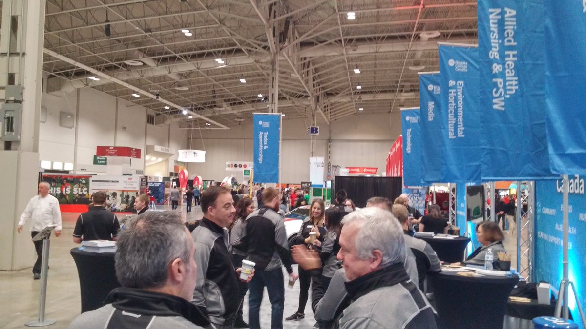 DamianGoulbourn's tweet image. About to welcome 1000's of high school students to Niagara College booth at the Ontario College Information Fair in Toronto... Team NC is ready... #myNCstory
