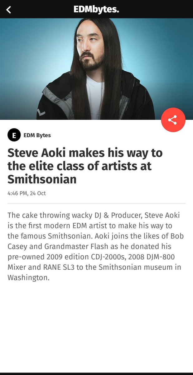 Congratulations <a href="/steveaoki/">Steve Aoki</a> for making it to the <a href="/smithsonian/">Smithsonian</a>