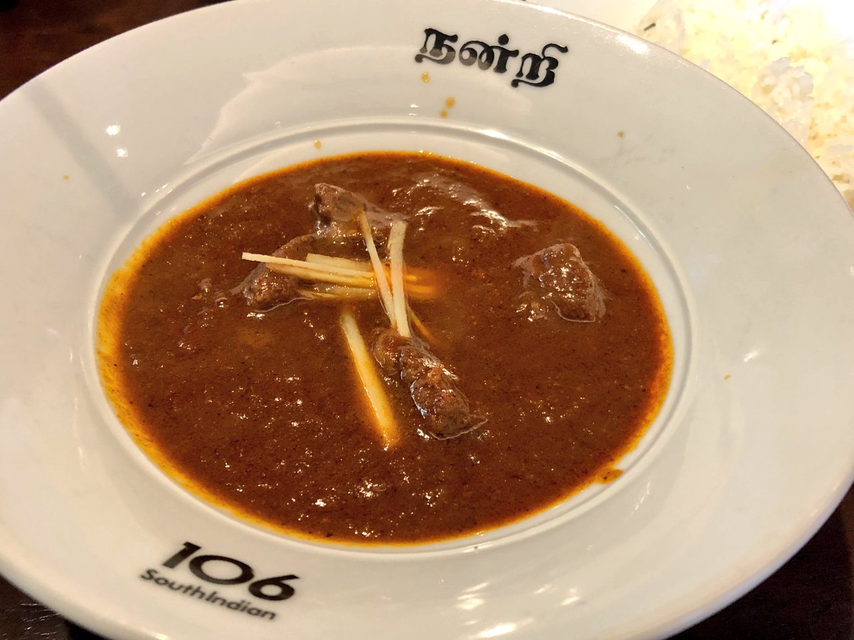 タンドリーチキンとマトンカレー
#106サウスインディアン #カレー #飯テロ