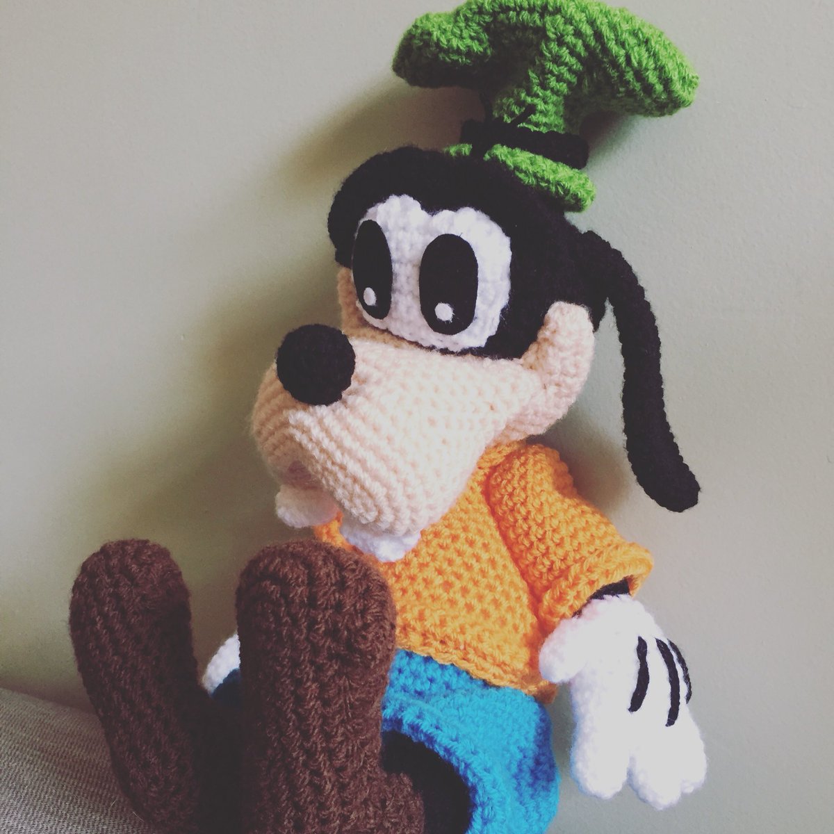 Crochet Goofy from Disney.