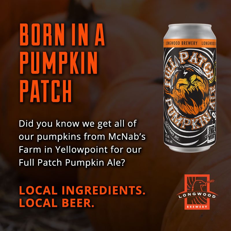 #LongwoodBrewery #FullPatchPumpkinAle #PumpkinAle #PumpkinSaison #LocalIngredients #LocalBeer #NanaimoBeer #AutumnSeasonalAle #beernerd #beergeek #ilovebeer #beerlove #craftbeerrevolution