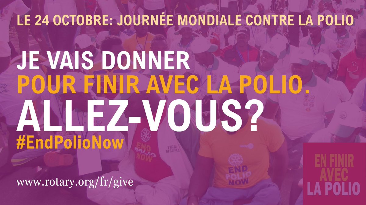 clementowums's tweet photo. Happy World Polio Day!
Let's donate to celebrate and End Polio Forever.
#EndPolioNow @rotary #RACtalk #Rotaract #Interact @Jay_nifah. https://t.co/r7yxTxNZ2d