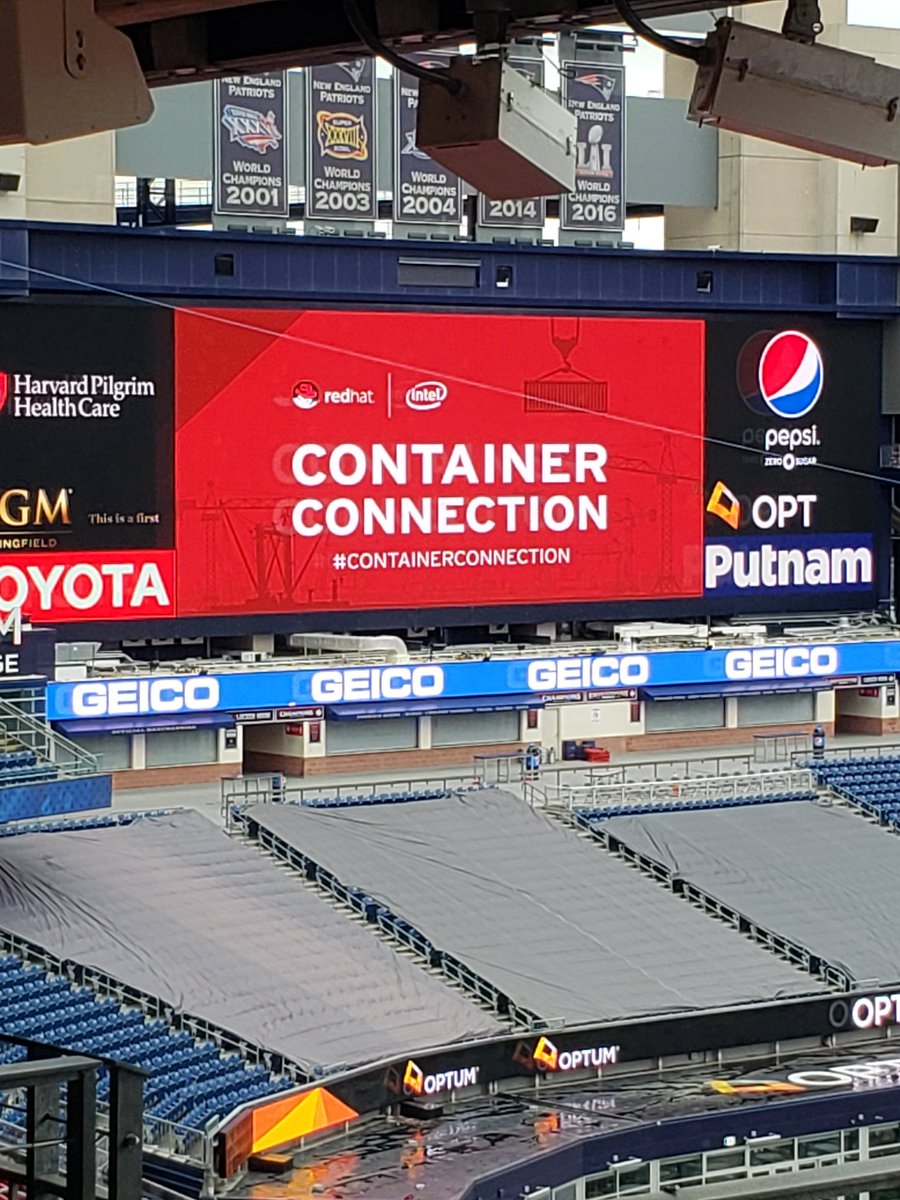 darrenpulsipher's tweet image. #containerconnection in Boston learning about containers and #openshift. Multi hybrid cloud is the future of computing with #containers