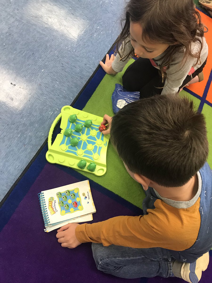 dawnkingCCPS's tweet photo. Growing our brains in Mrs. Carr’s class at @BAES_Eagles today! “This was a super fun, awesome game!” #HoppersJr @ccps_gifted @ThinkFun https://t.co/9dxkYxEzwe