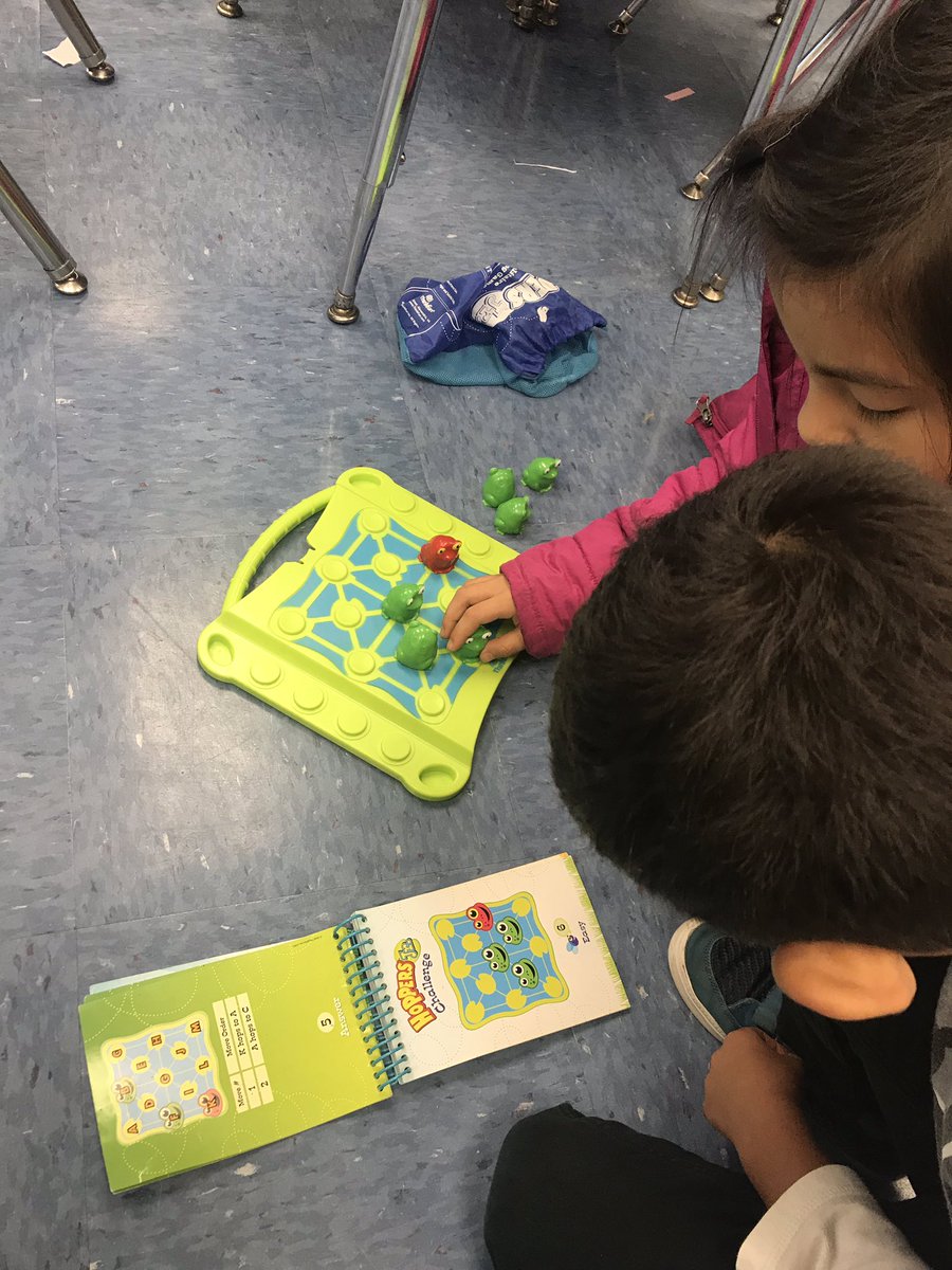 dawnkingCCPS's tweet photo. Growing our brains in Mrs. Carr’s class at @BAES_Eagles today! “This was a super fun, awesome game!” #HoppersJr @ccps_gifted @ThinkFun https://t.co/9dxkYxEzwe
