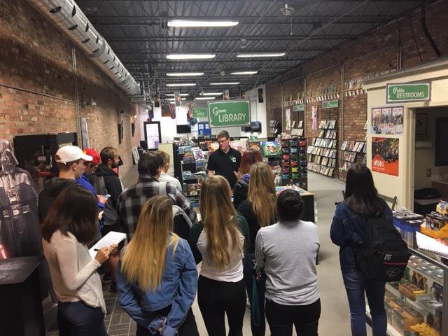cccktigers's tweet photo. Last week the Principles of Business class visited @thevillagegeek in downtown McPherson. Richard Martin, owner and CCCK 08โ graduate, conducted a tour and a lecture on employee motivation. #principlesofbusiness #villagegeek #gamestore #business #CCCK https://t.co/MgBEkj3Bfc
