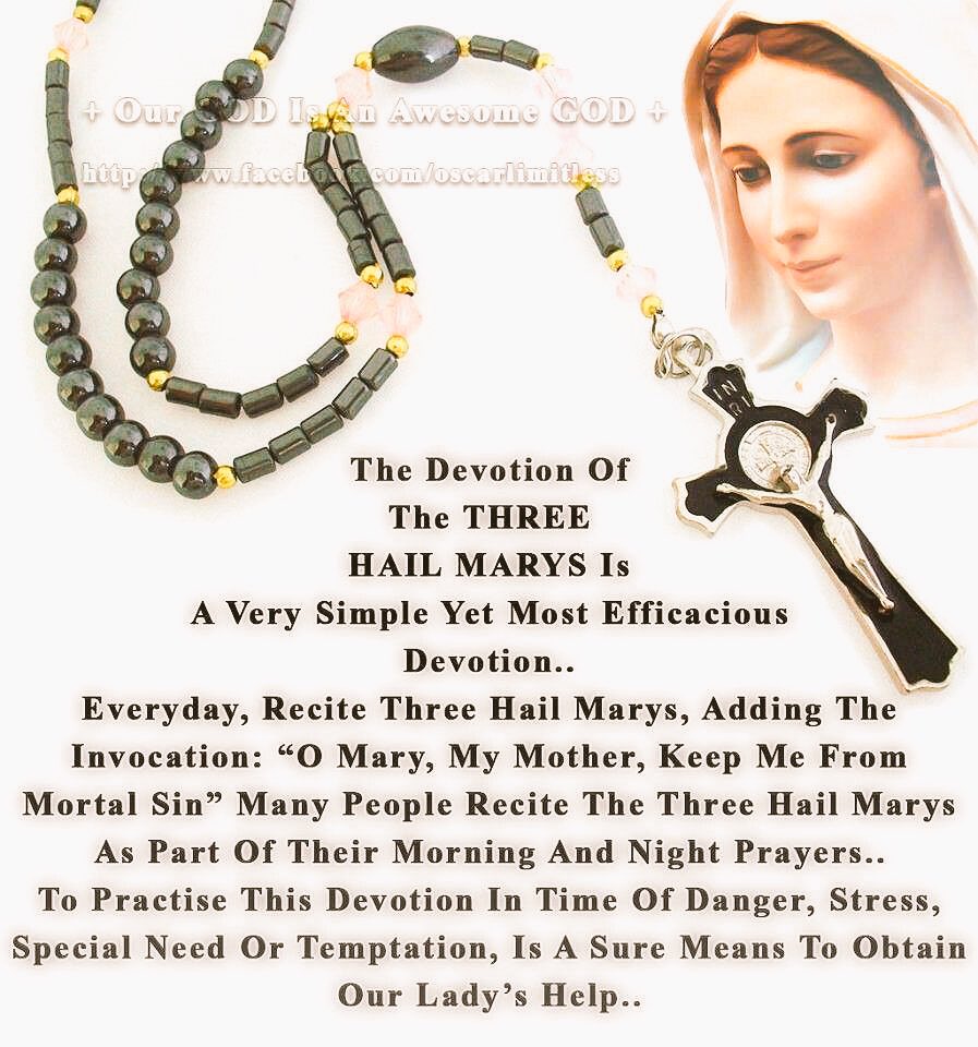 Here is more info on the 3 Hail Mary devotion:🌹

(the devotion was also raised to an Archconfraternity by Pope Benedict XV)

olrl.org/pray/threehms.…

#Catholic #catholicfaith #Catholicdevotion