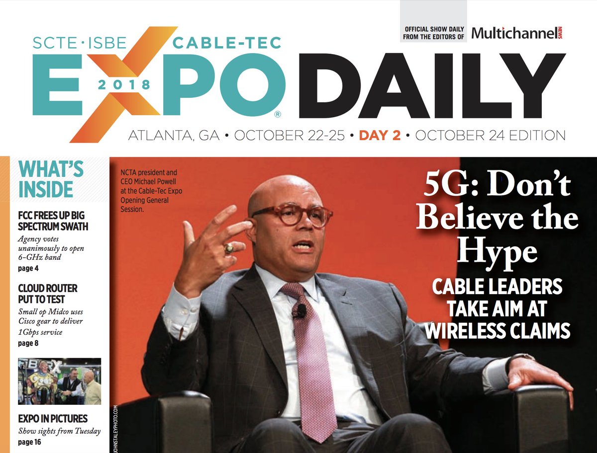 SSIMWAVE's tweet photo. Day Two #CableTecExpo Read our CEO's thought leadership piece in @MultiNews Daily from Tuesday (inside back cover) https://t.co/ZCrRfgm9tR #QoE #ViewerIntelligence https://t.co/vWod3Ndnfd