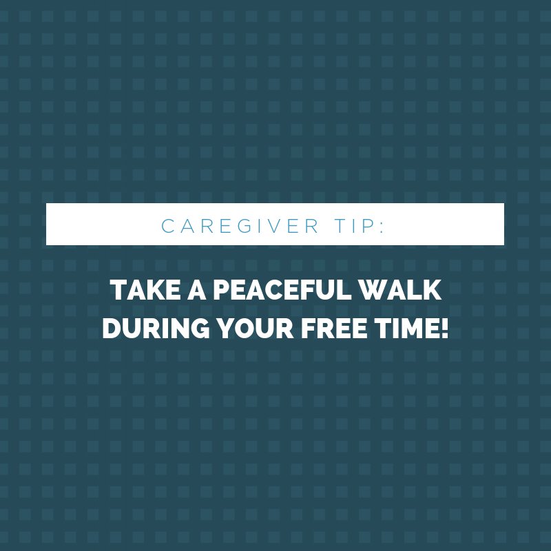 #Caregiver Tip: Take a peaceful walk during your free time! ow.ly/n6yb30miHLU #selfcare