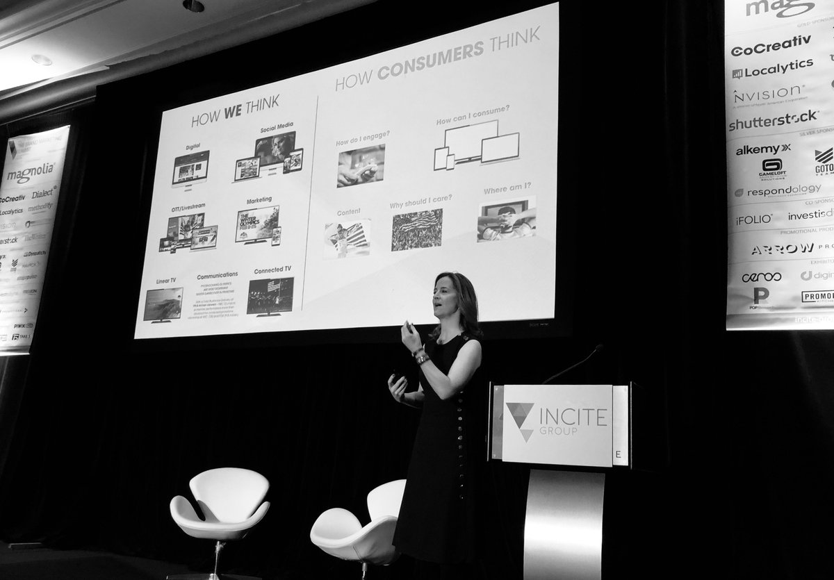 A phenomenal start to the #incitesummit from <a href="/JenniferStorms/">Jennifer Storms</a> - demonstrating the importance of data analytics, passion and risk-taking to ensure your engagement model is always evolving with your consumers.