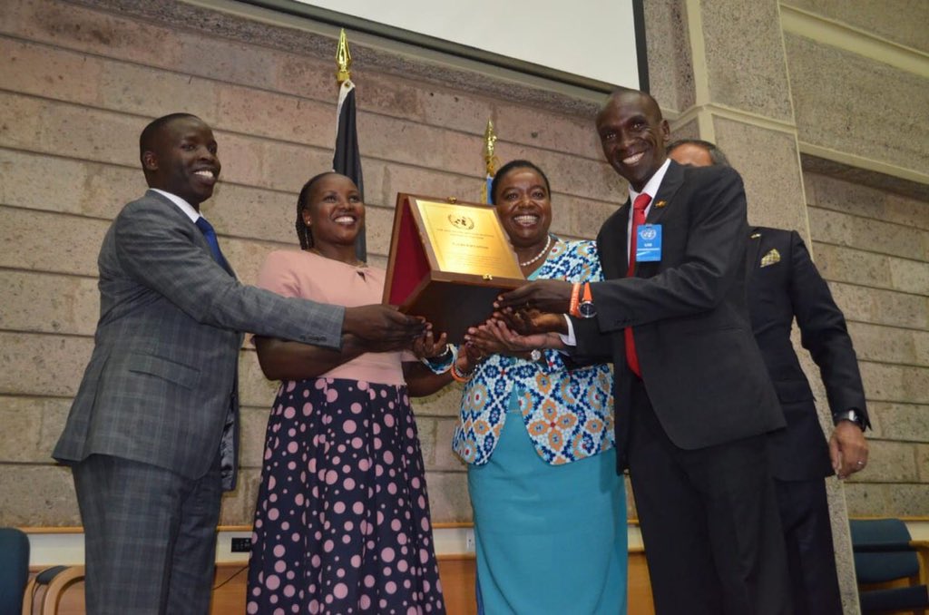 CanvasMediaKe's tweet photo. Congratulations @EliudKipchoge for being named UN Person of the Year. #MakingKenyaProud #UNDay #KQDirectFlight https://t.co/8n3FoBB4PL