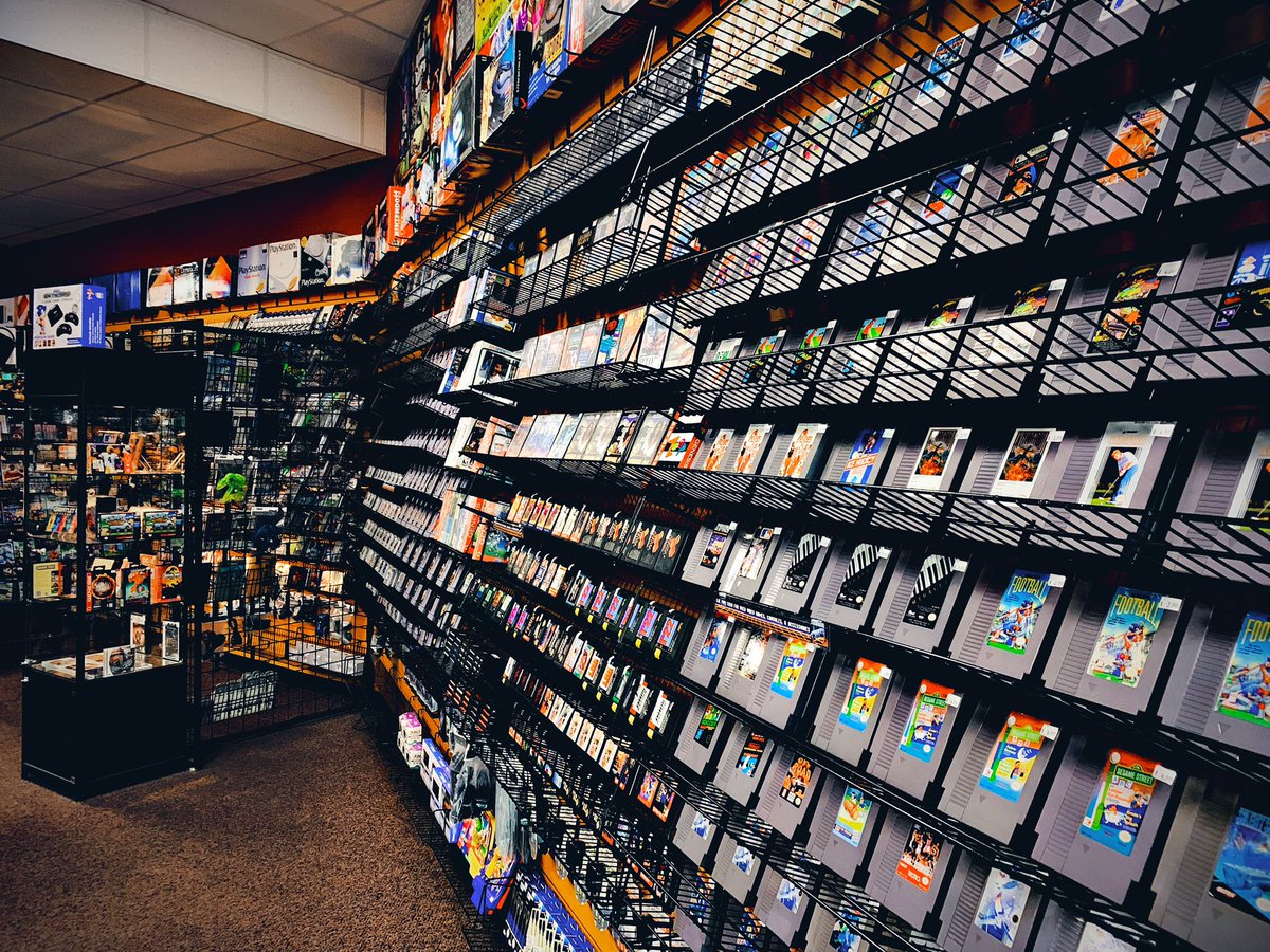 vintage video game shop