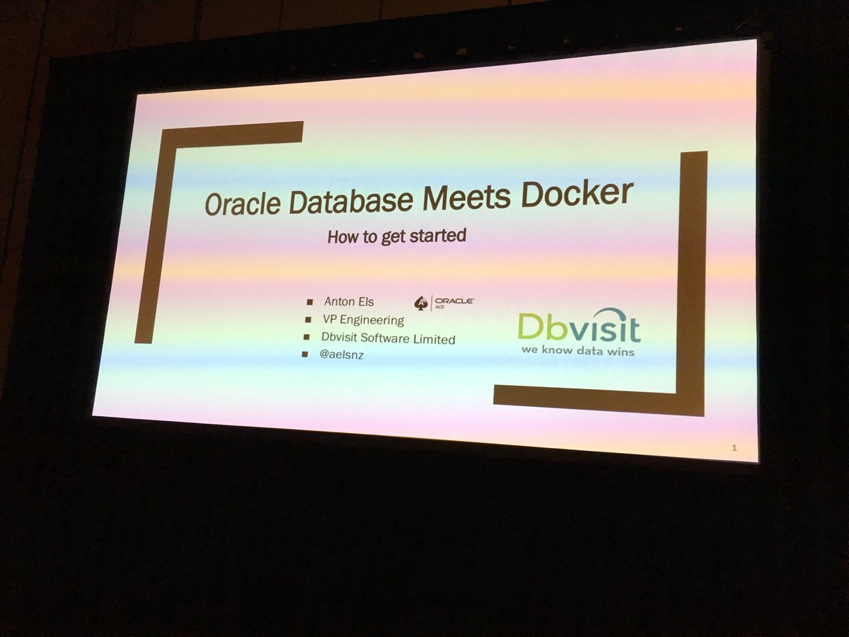 looking forward to my presentation at #OOW18 - time to talk about docker