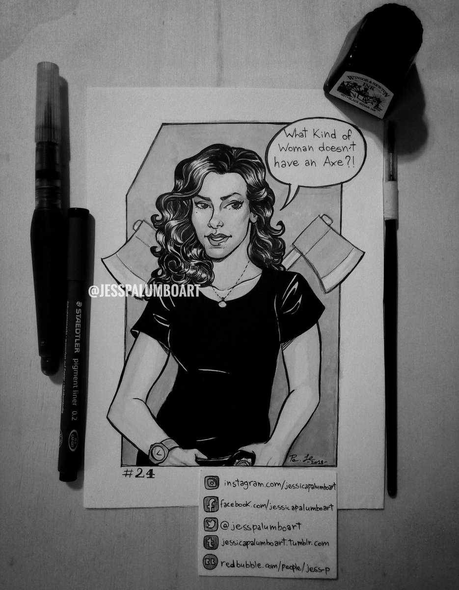 jesspalumboart's tweet photo. #Inktober2018 🔹Day 24: Weapon 🔪 (@iamstephbeatz 💖)
Instagram post: https://t.co/as4xbpTeoU
#RosaDiaz #DetectiveDiaz #Brooklyn99 #StephanieBeatriz #brooklynninenine #b99fanart #nbcbrooklyn99 #inktober #inktoberchallenge https://t.co/6JELps2ipL