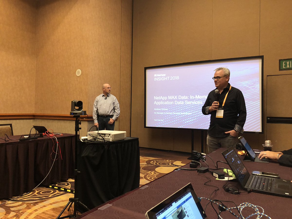 Arjantim's tweet image. We’ll have a deep-dive now on @NetApp #MAXData at #NetAppInsight #TFDx and off course @SFoskett kicks it off