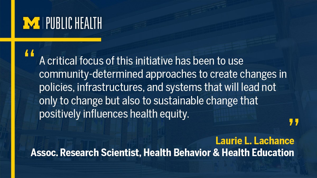 Michigan Public Health (@umichsph) on Twitter photo Community-driven efforts to increase #health equity π π¨βπ§βπ§
A team of <a href="/umichsph/">University of Michigan School of Public Health</a> faculty edited and contributed to new special supplement of Health Promotion Practice (HPP) that focuses on community-driven initiatives to create lasting change.
READ: myumi.ch/JgDOr π Community-driven efforts to increase #health equity π π¨βπ§βπ§
A team of <a href="/umichsph/">University of Michigan School of Public Health</a> faculty edited and contributed to new special supplement of Health Promotion Practice (HPP) that focuses on community-driven initiatives to create lasting change.
READ: myumi.ch/JgDOr π
