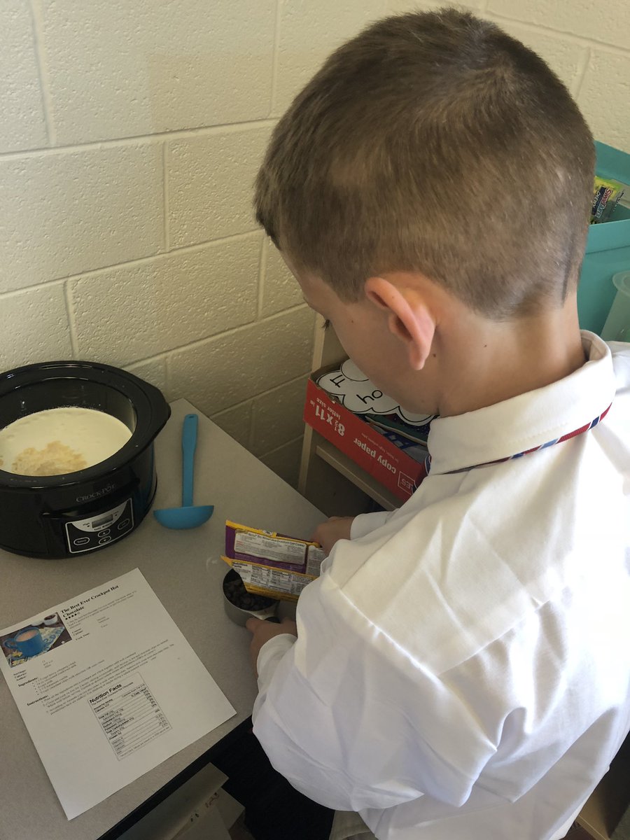 FHSMathManiacs's tweet photo. My advisees wanted a hot chocolate party. What I didn’t tell them was they would have to measure out all the ingredients. #mathiseverywhere #myflinthill #iteachtoo #iteachmath https://t.co/1IJHZdrAlV