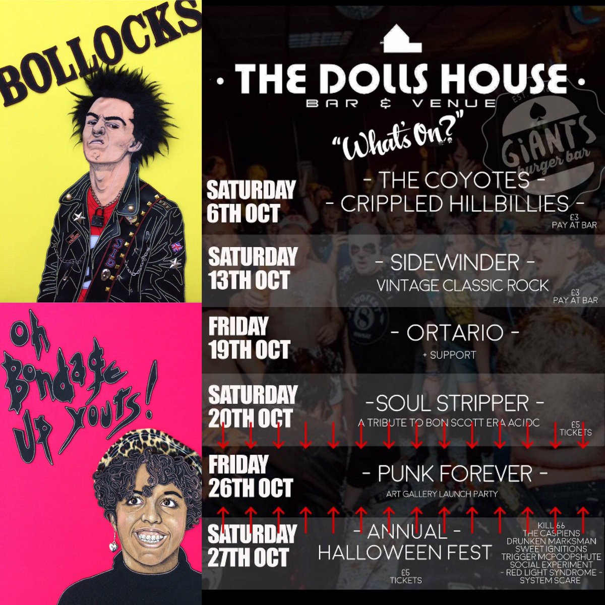 JaneSandersart's tweet photo. Get on down to The Dolls House in Abertillery this Friday for the preview of ‘Punk Forever’s pop up shop and gallery, featuring work by many punk artists including myself!#thedollshousewales #abertillary #punkart #punkforever @southwalesargus @BBCRadioWales @WalesOnline https://t.co/ZEmFXGxQhR