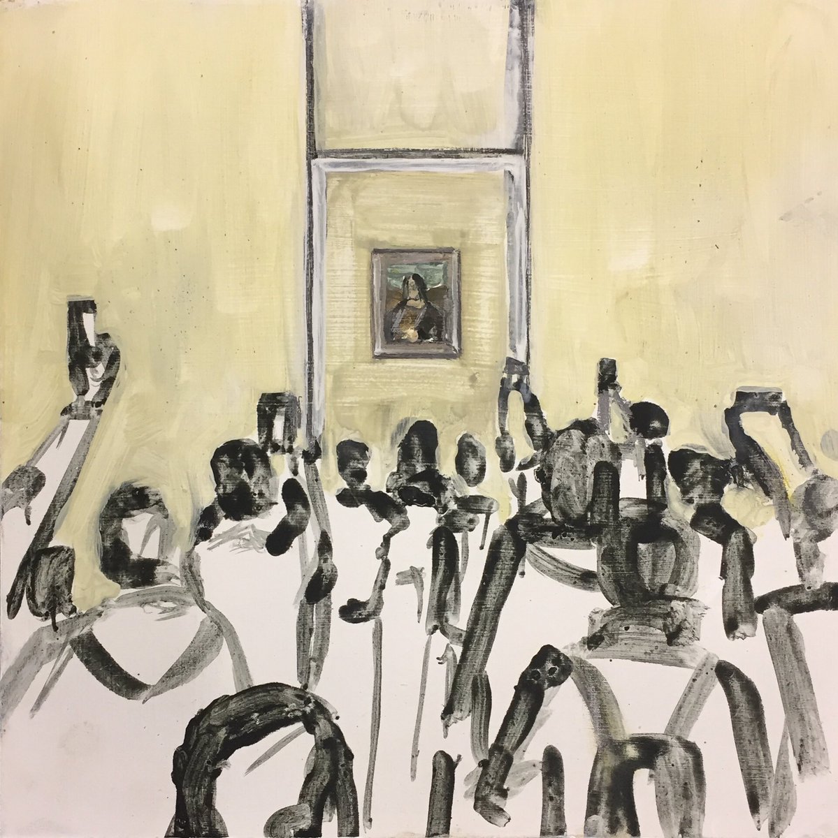 We announced our theme for #vueartfair 2018 RHA Dublin (1-4 Nov): Somewhere between perception and reality’ in the current context of fake news &amp; toxic half-truths. Read more on oliviercornetgallery.com/exhibitions-vu… Here is ‘The Mona Lisa’ by David Fox #davidfox #oliviercornetgallery #irishart