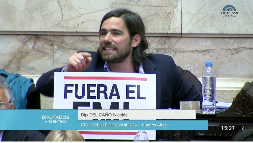 izquierdadiario's tweet photo. .@NicolasdelCano repudió la represión en Congreso y pide levantar la sesión del #Presupuesto. #NoAlPresupuestoDelFMI https://t.co/AUHMe6pavA https://t.co/cGEiDFf48f