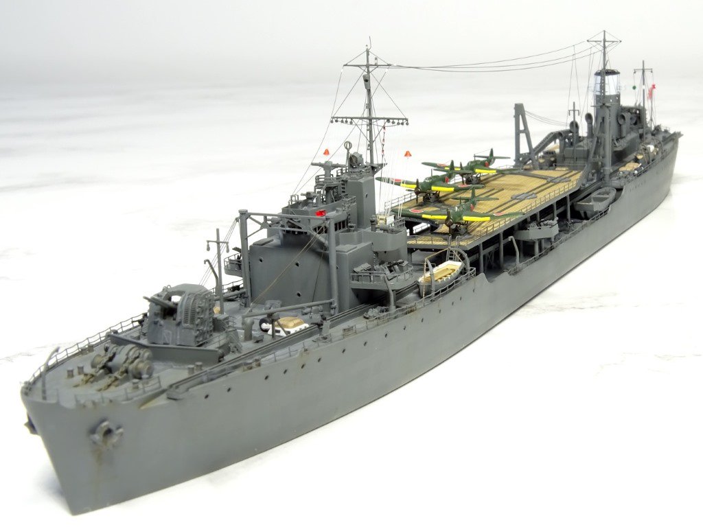 過去作品2016 給油艦 速吸（アオシマ1/700） 製作時は純正ディティール
