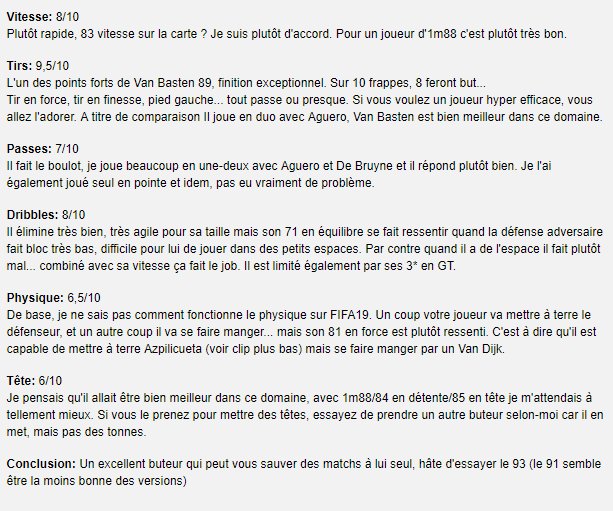 Iamfrench On Twitter Mon Avis Sur Van Basten 89 Fifa19