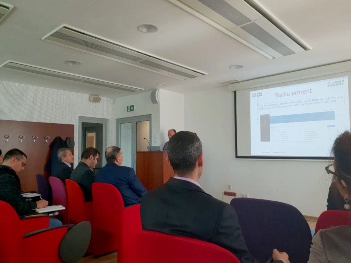 upbcampus's tweet photo. #upbcampus October 23, 2018: visit of the Inter-institutional Working Group for Research, Development and Innovation in Security, project ToR-SIM #IntegratedSoftwarePlatform #MobileTerminals #MalwareDetection #ThreatDetection, funded by UEFISCDI @uefiscdi 2017-2020. https://t.co/obA9PPon8D