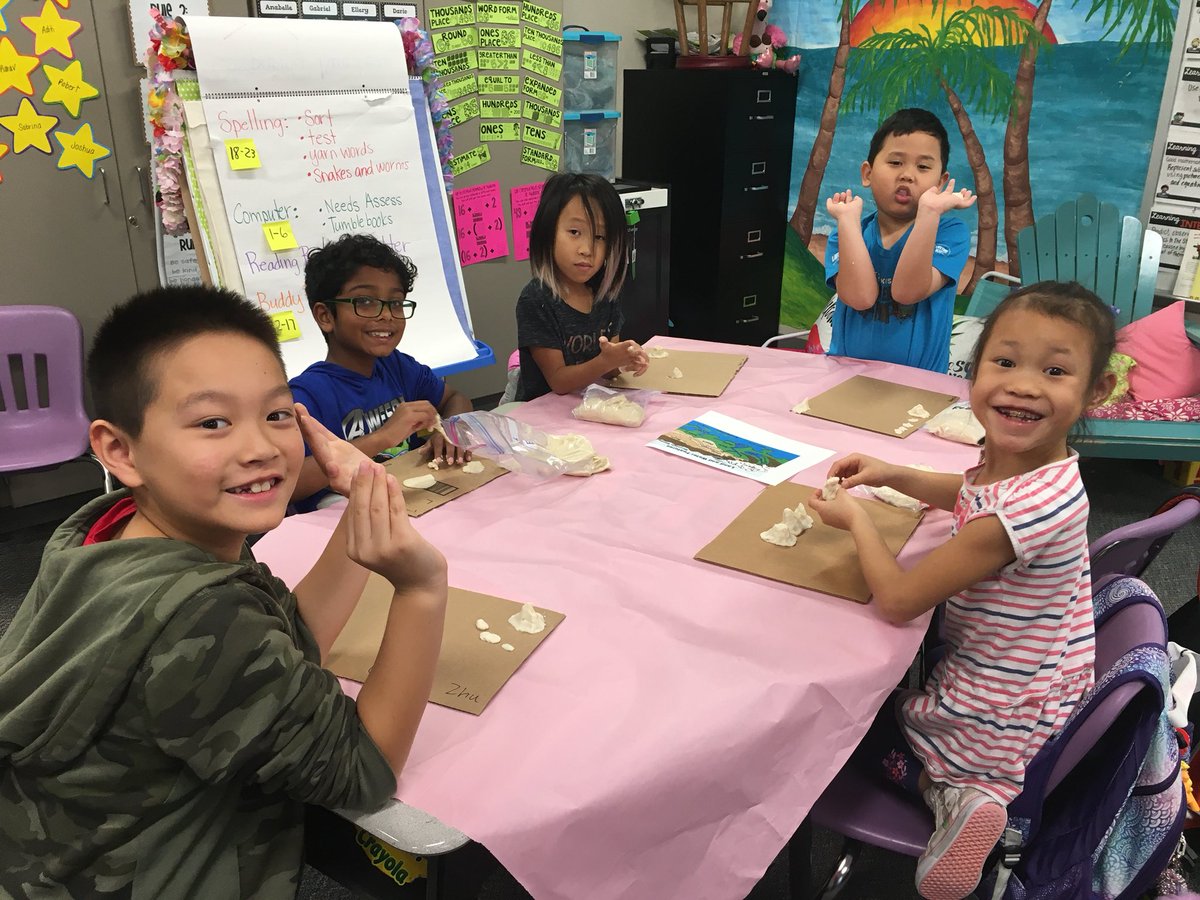MsChalmers_cse3's tweet photo. We’re having a blast creating salt dough maps of land and water features! https://t.co/PYYCfzMiKb