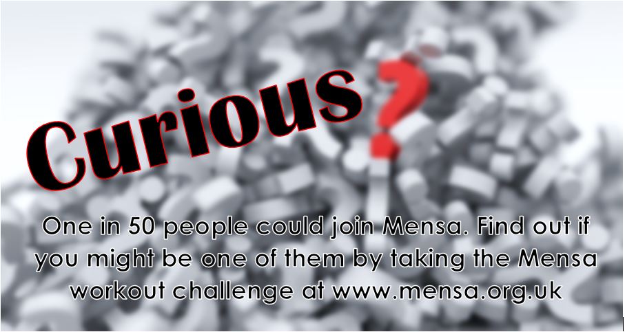BritishMensa's tweet photo. Curious about your IQ but not ready to take a supervised test?
Have a go at our fun workout - 15 minutes, 18 questions. What have you got to lose?

#curiosity #intelligence #adifferentwayofthinking #challenge #1in50 #Mensasociety #Mensa #twopercent
https://t.co/910gA3pEKJ https://t.co/foNeyxdVLo