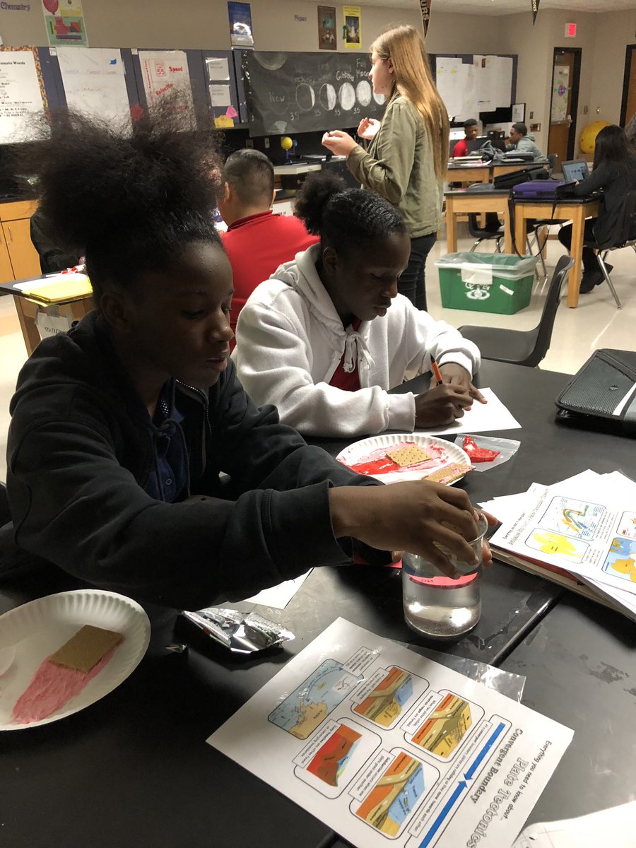 BmciverMc's tweet photo. Application of the Roadtrip content through a graham cracker tectonics lab. #ExtensionLearning #CriticalThinking #PeerLedInstruction #mmsbelieves https://t.co/J9PaS05Z9Y