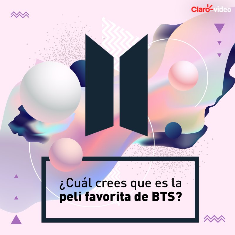 ClarovideoCO's tweet photo. Tú que eres parte del #ARMY y crees saber todo de @bts_bighit, ¿cuál es la peli favorita de cada uno de los chicos 💕? https://t.co/vcOS33UYni
