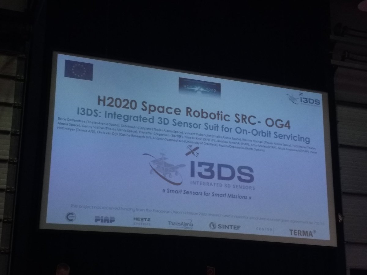 Golans_mom's tweet image. .@PIAP_Space @imperator_jarek presents I3DS: Integrated 3D sensor suit for #OnOrbitServicing #2018csid