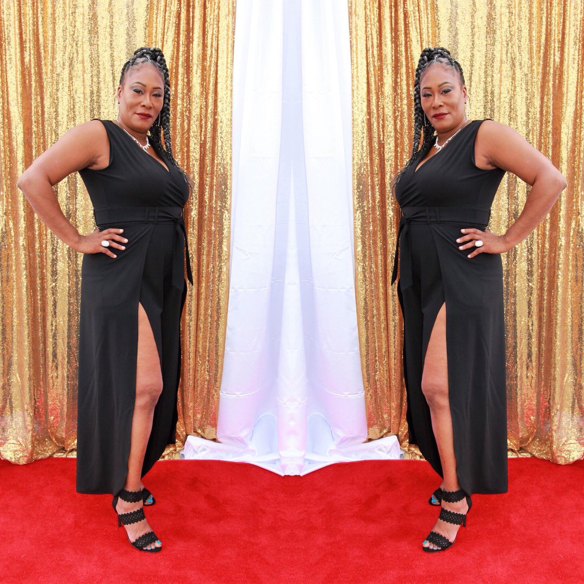 The Featured Highlights Awards founder and creator <a href="/GottaLoveBabie/">GottaLoveBabie</a> on the red carpet.